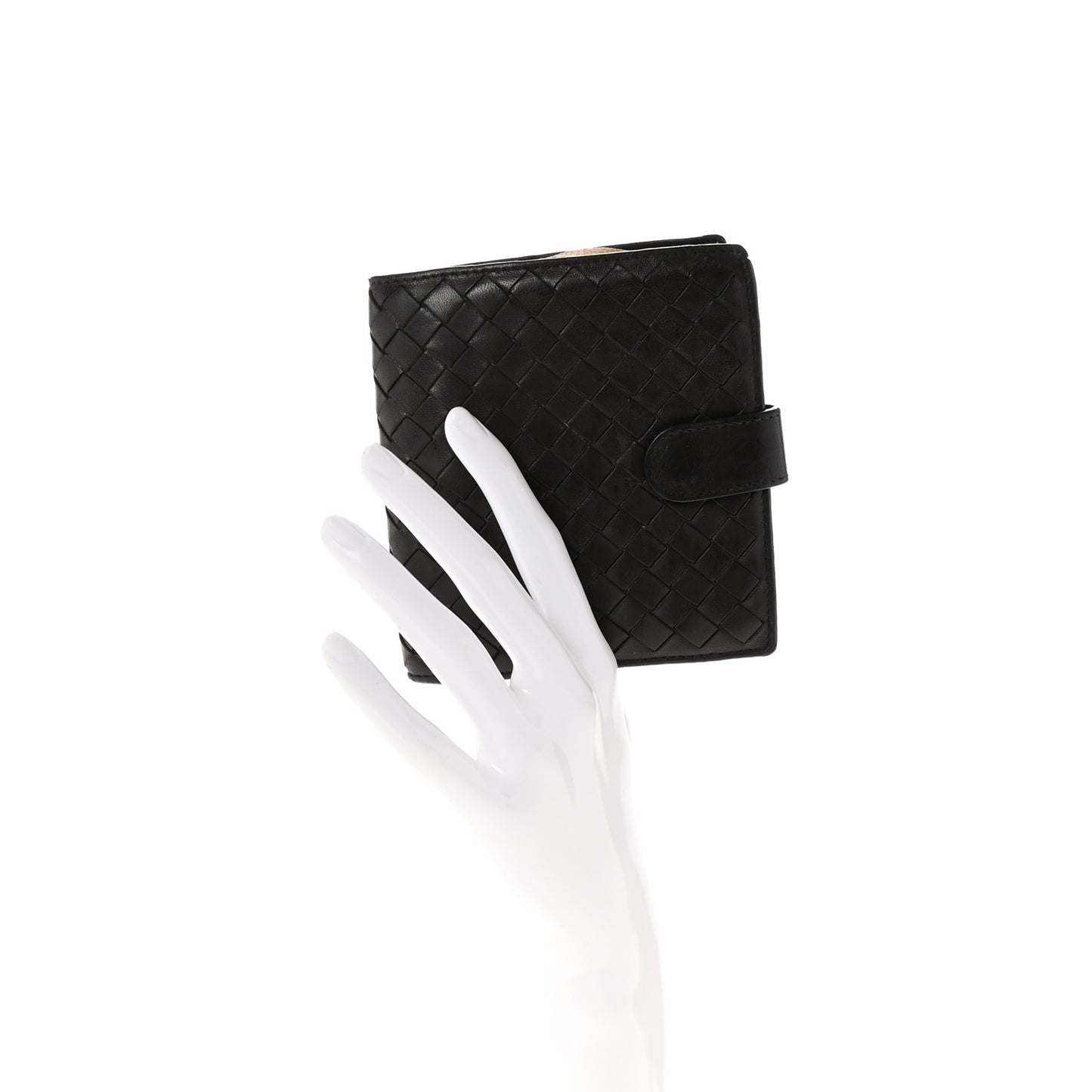 Nappa Intrecciato French Flap Wallet Ebano