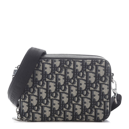 Christian Dior Oblique Pouch Navy Blue 1 of 7