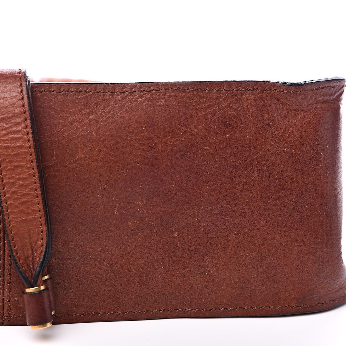 Calfskin Perforated Medium Marcie Satchel Mahogany