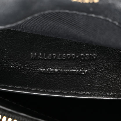 Saint Laurent Calfskin Y Quilted Monogram Small Loulou Chain Satchel Black Black 8 of 14