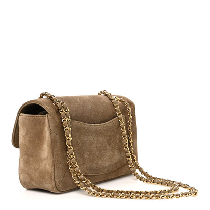 Chanel Suede Calfskin Mini Souplissimo Maxi Flap Dark Beige 2 of 9