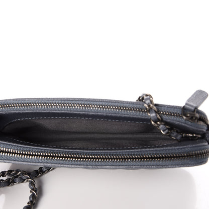 Chanel Caviar Quilted Small Clutch With Chain Grey 8 of 11