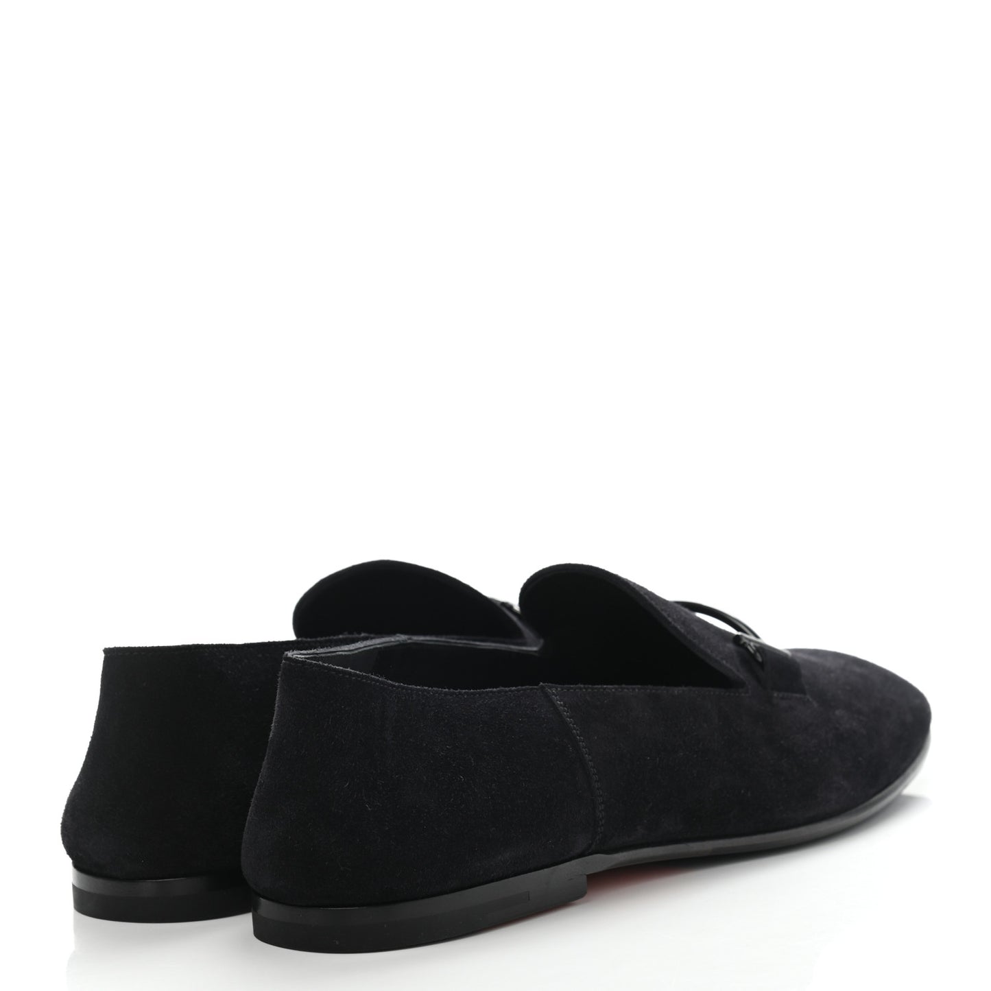 Suede Mens Saga Loafers 43 Black