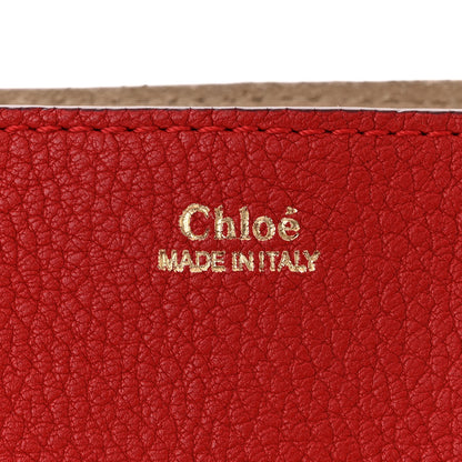 Chloe Grained Lambskin Drew Shoulder Bag Plaid Red 7 of 14