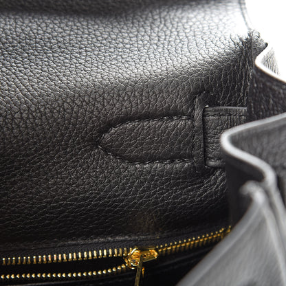 Hermes Togo Kelly Retourne 28 Black 14 of 40