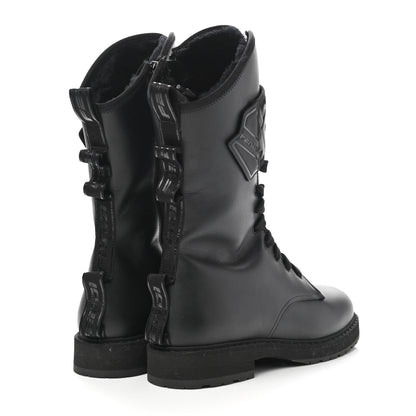 Fendi Nappa FF Embossed Womens Boots 38 Black 4 of 6