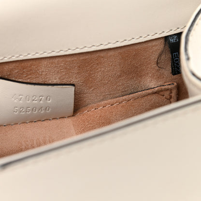 Gucci Calfskin Mini Sylvie Top Handle Bag White 7 of 21