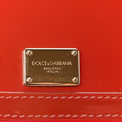 Dolce & Gabbana PVC Miss Sicily Satchel Red 6 of 9