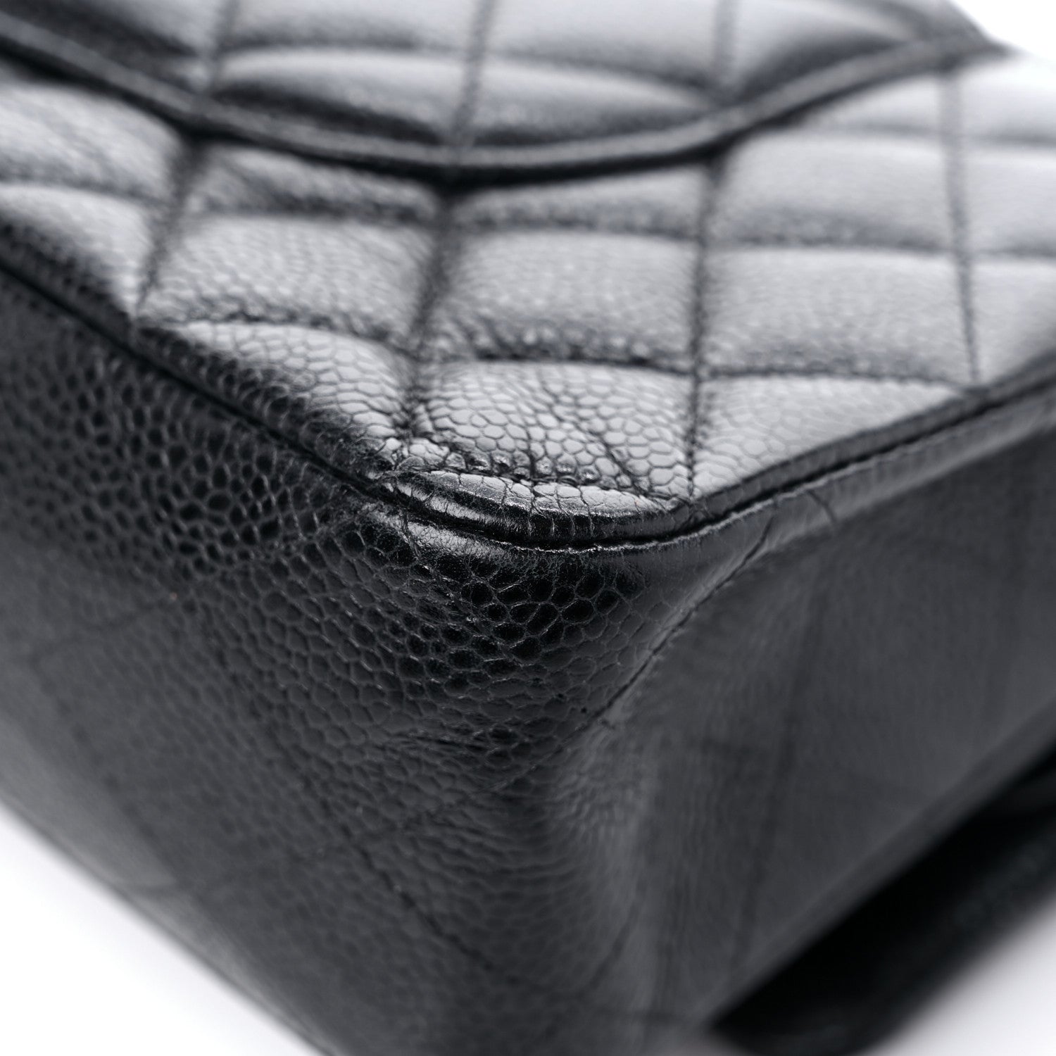 Chanel Caviar Quilted Medium Double Flap Black 11 of 14