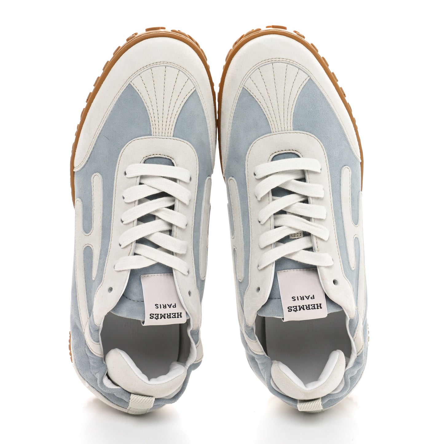 Suede Goatskin Jet Sneakers 39.5 Gris Nuage White