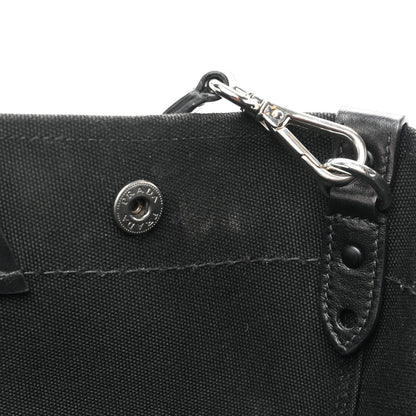 Prada Denim Calfskin Logo Shopping Tote Blue 11 of 17