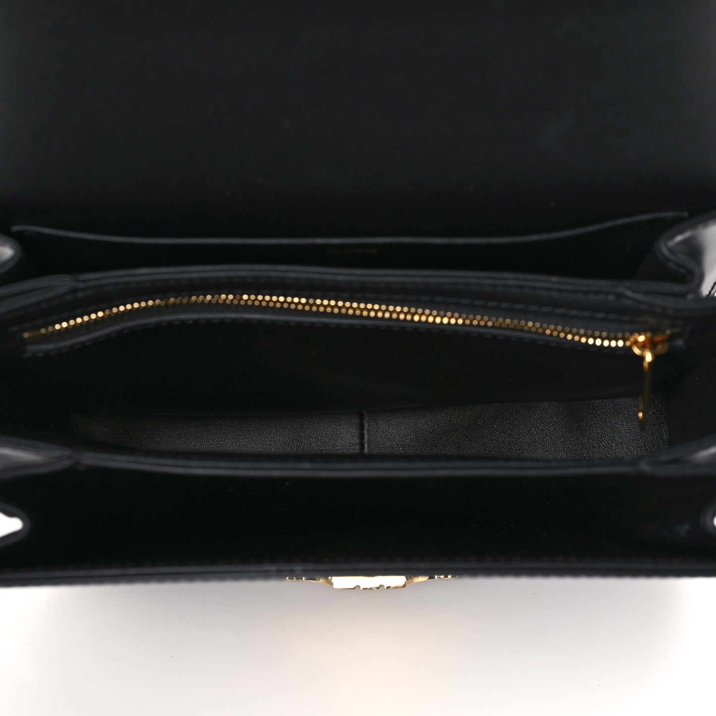 Shiny Calfskin Medium Triomphe Black