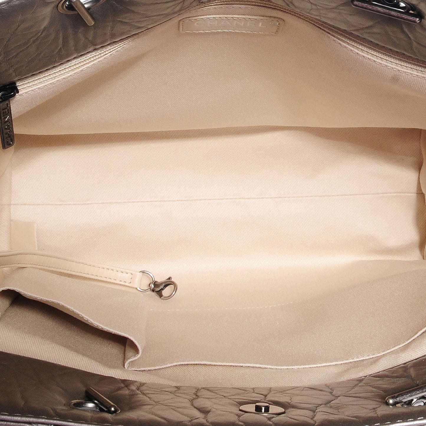 Aged Calfskin Reissue 2.55 Tote Dark Silver