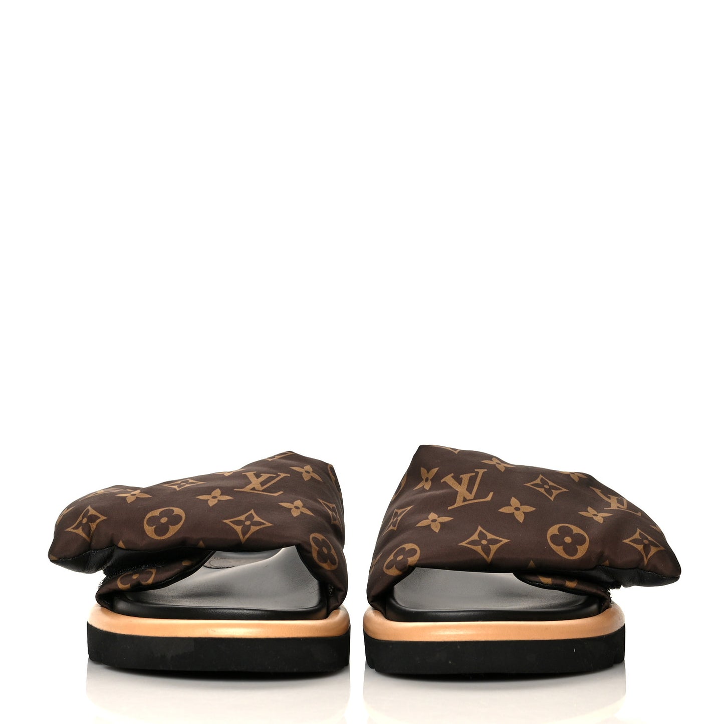 Nylon Monogram Pool Pillow Comfort Mule 40 Cacao Brown