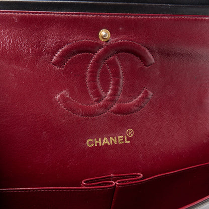 Chanel Lambskin Quilted Medium Double Flap Black 6 of 12