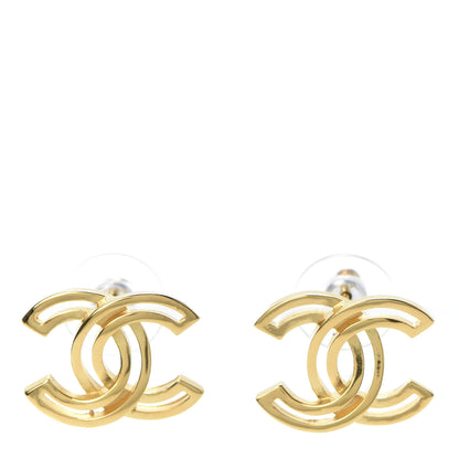 Chanel Metal Obazine CC Earrings Gold 1 of 5