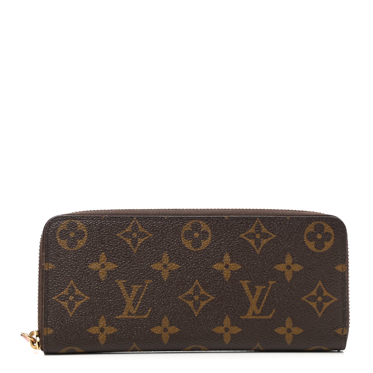 Monogram Clemence Wallet Rose Ballerine
