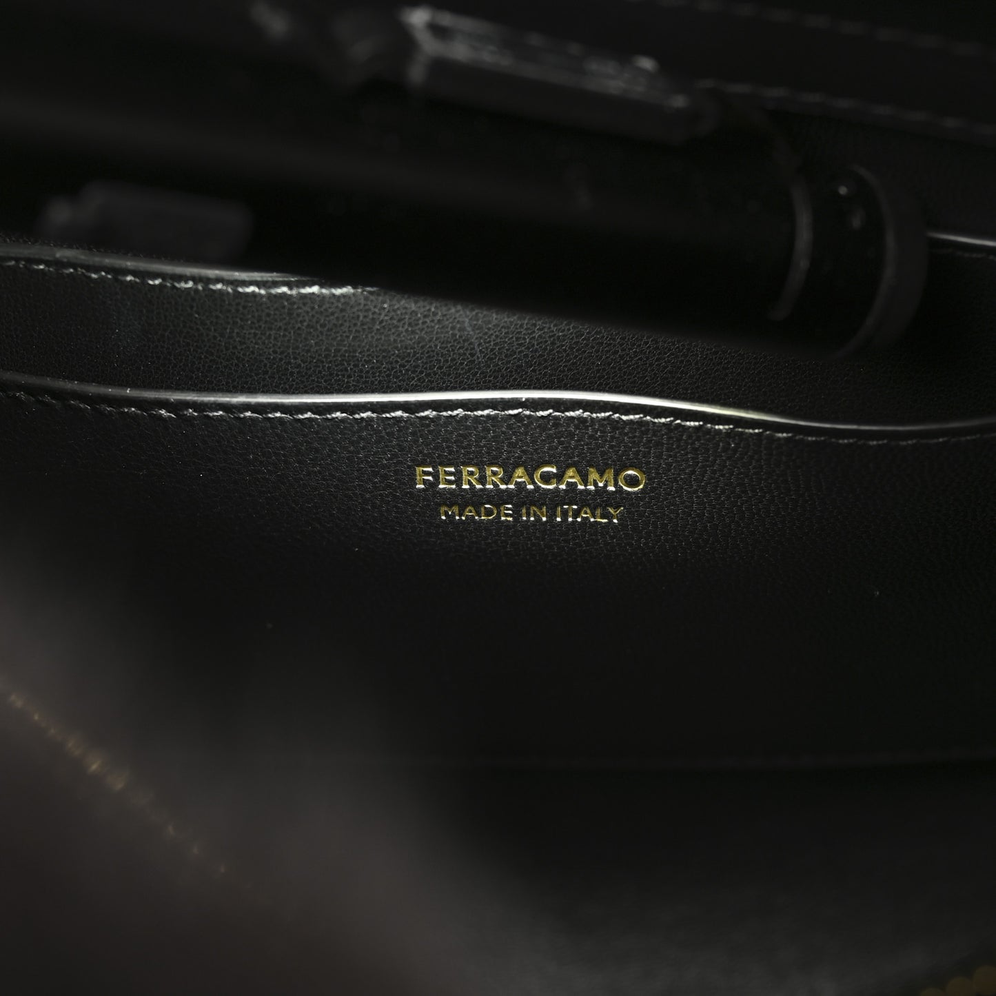 Calfskin Shearling Medium Hug Bag Black