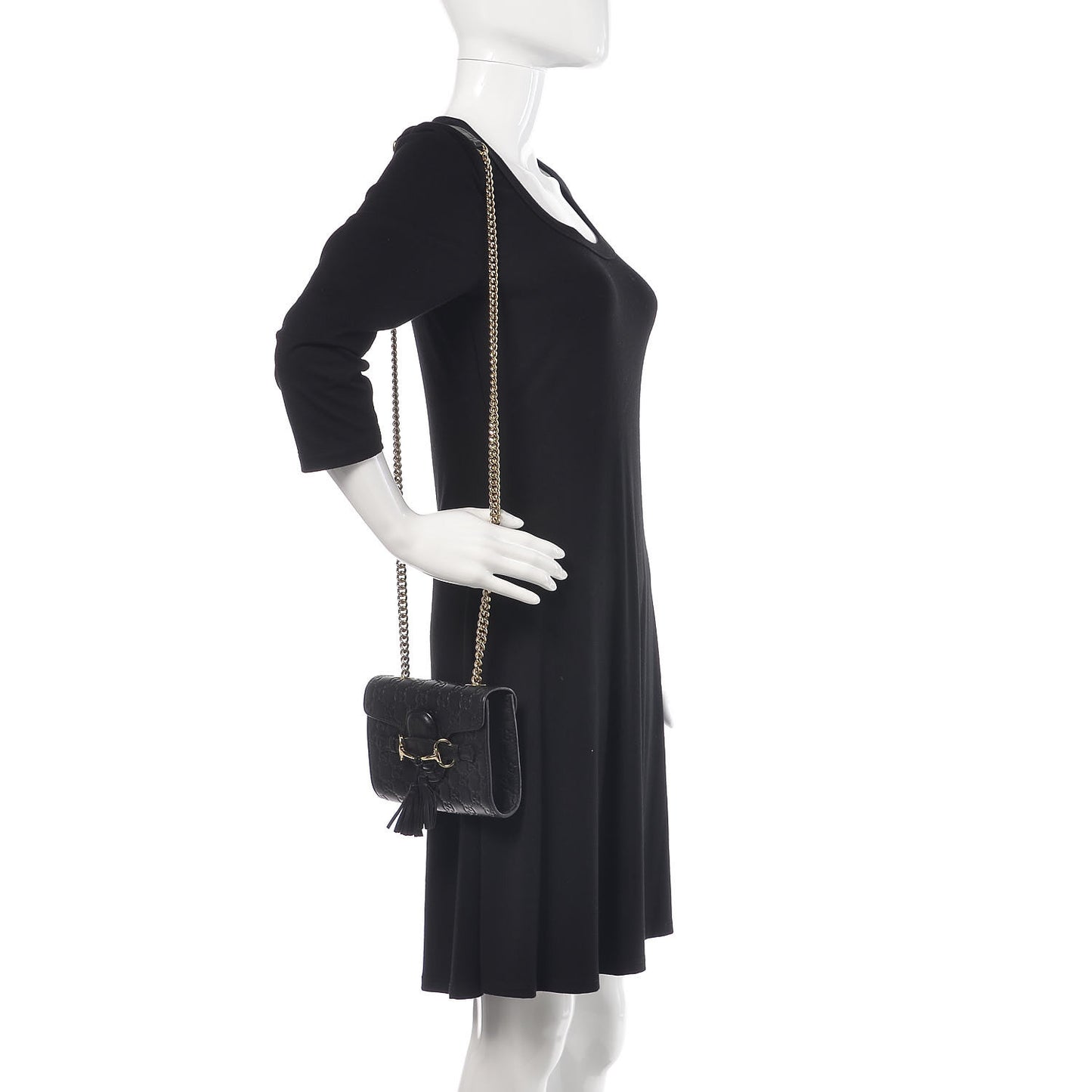 Guccissima Mini Emily Shoulder Bag Black