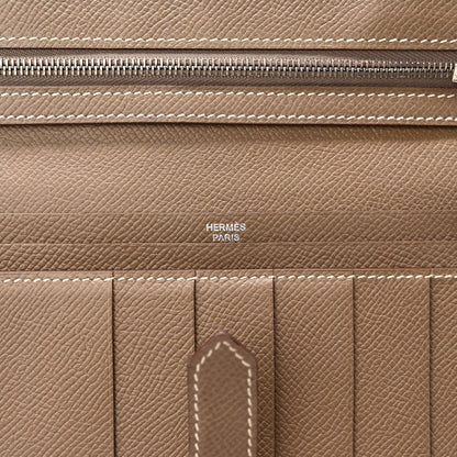 Hermes Epsom Bearn Gusset Wallet Etoupe 6 of 11