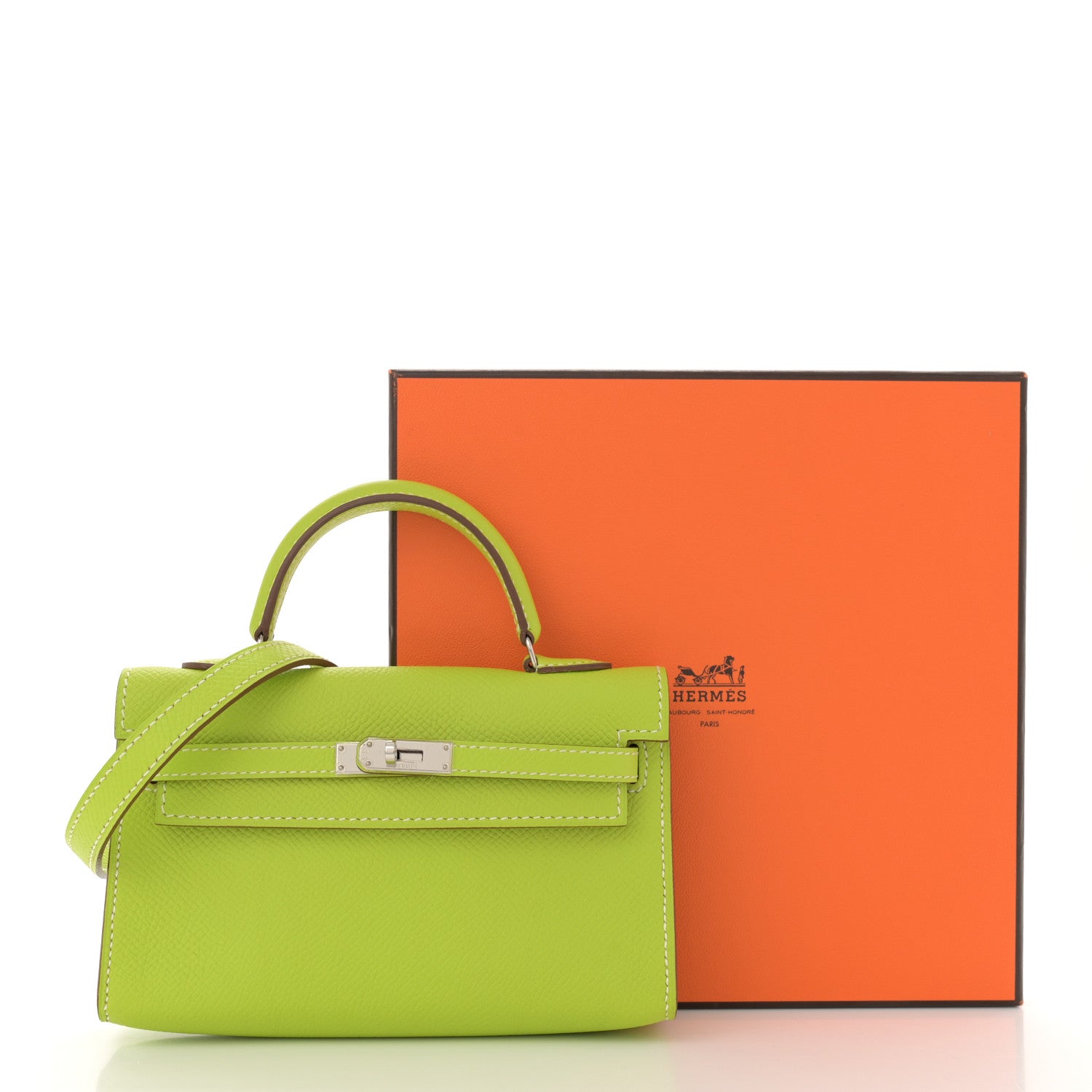 Hermes Epsom Micro Kelly 15 Kiwi 11 of 11