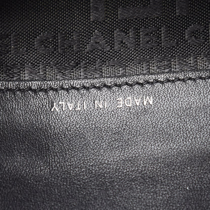 Chanel Lambskin Embossed Logo Yen Wallet Black 9 of 15