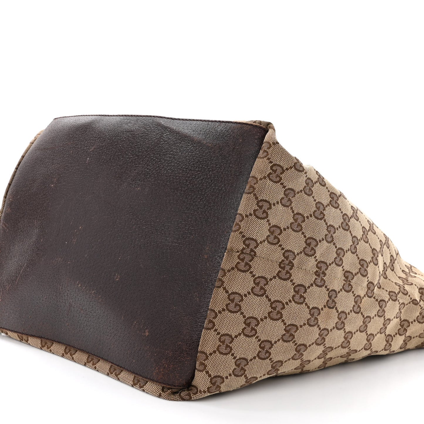 GG Monogram Large Web Handle Bucket Tote