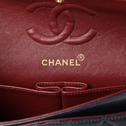 Chanel Lambskin Quilted Small Double Flap Navy 5 of 16