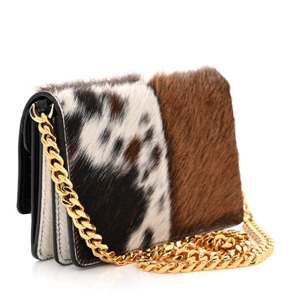 Burberry Calf Hair Large Jessie Chain TB Bag Brown 3 of 15