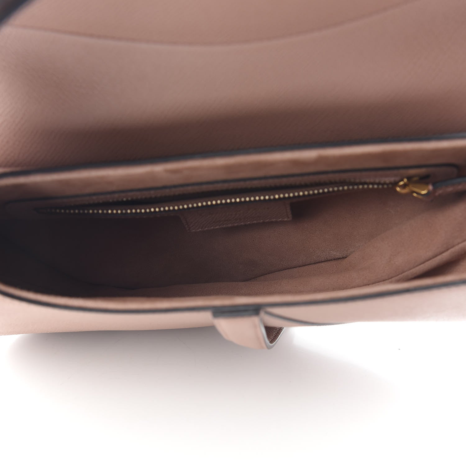 Christian Dior Grained Calfskin Mini Saddle Bag Light Pink 7 of 9