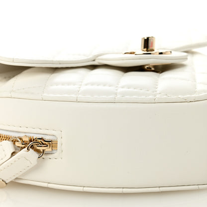Chanel Lambskin Quilted CC In Love Heart Bag White 10 of 11