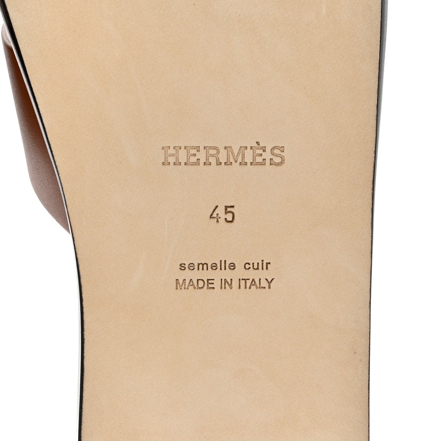 Calfskin Mens Izmir Sandals 45 Gold