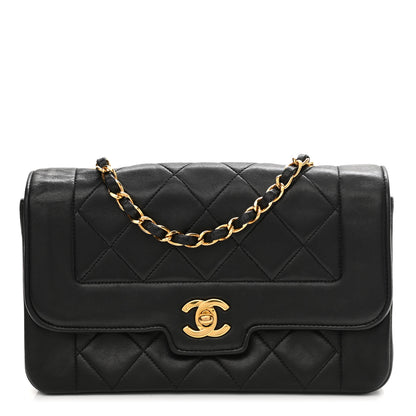 Chanel Lambskin Quilted Small Single Flap Black 1 of 11