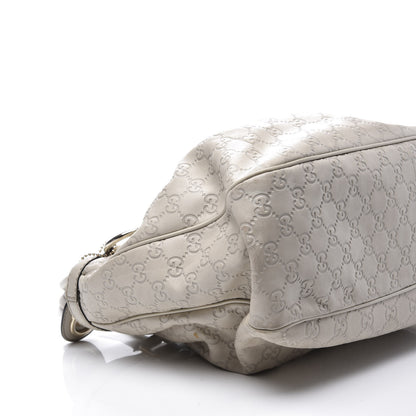 Gucci Guccissima Medium Sukey Top Handle Tote Off White 5 of 14