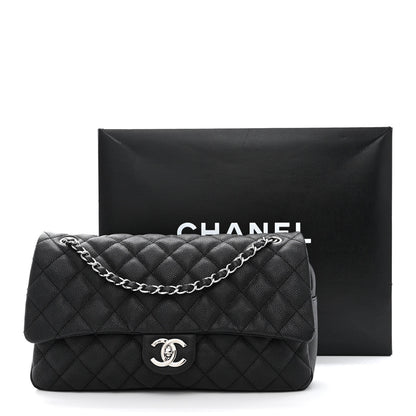 Chanel Caviar Quilted Jumbo Easy Flap Black 11 of 11