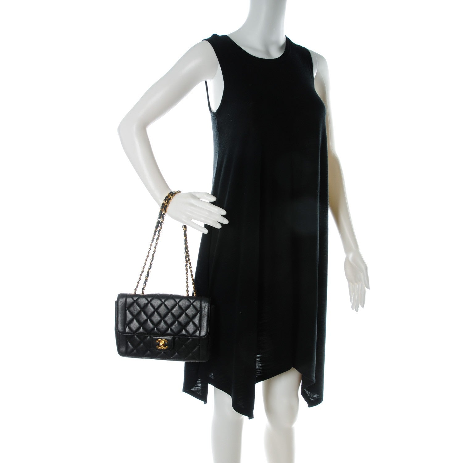 Chanel Lambskin Quilted Medium Single Flap Dark Brown 2 of 10