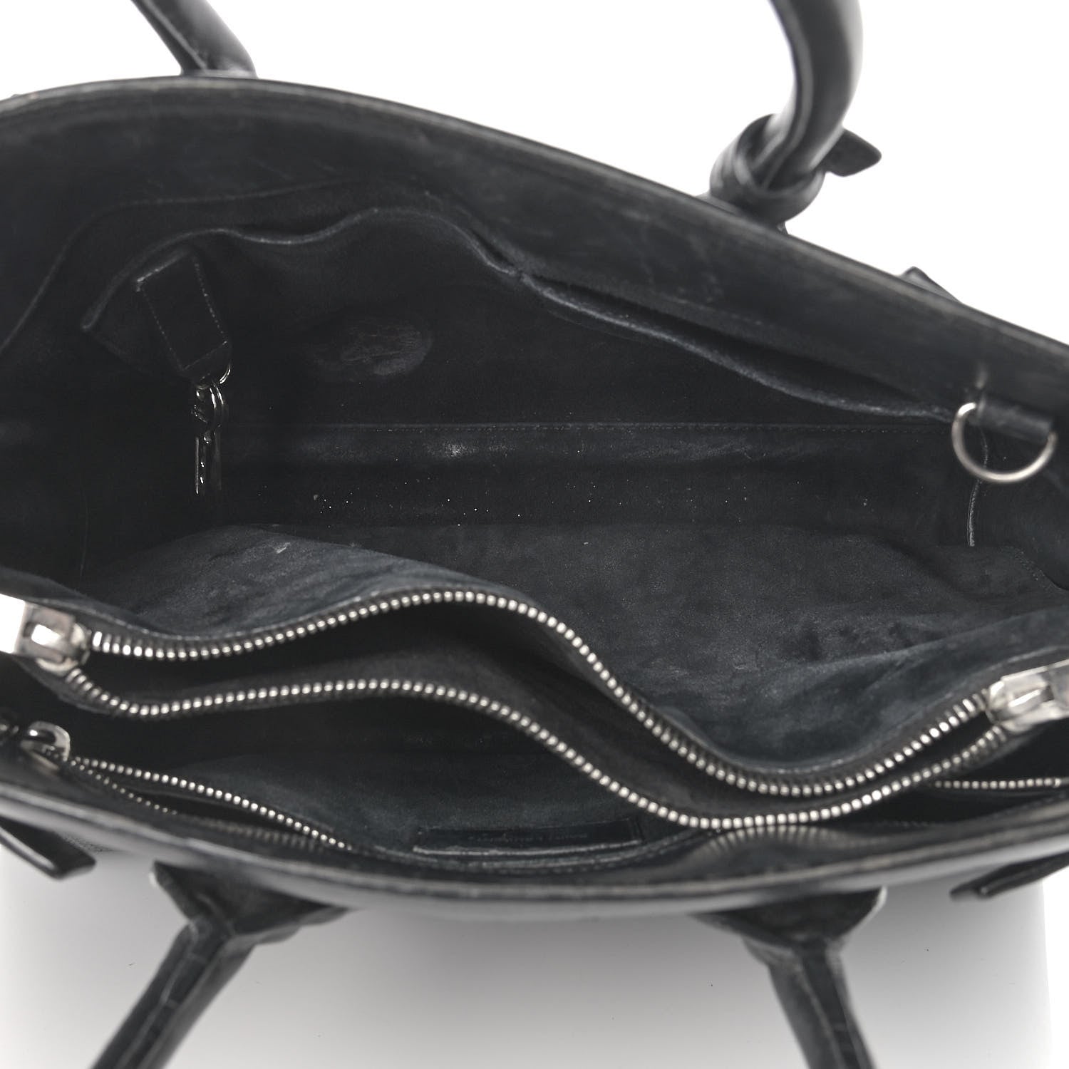 Saint Laurent Python Calfskin Embossed Small Sac de Jour Black 5 of 23