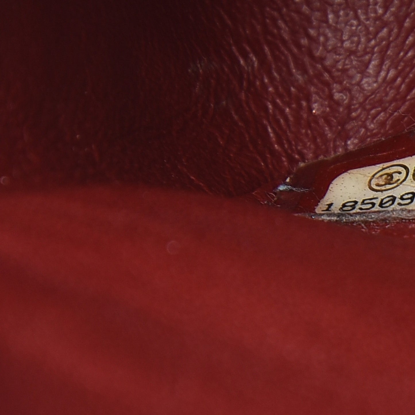 Caviar Quilted Medium Double Flap Dark Red