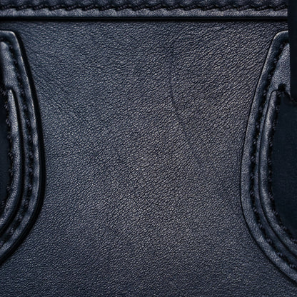Celine Smooth Calfskin Nano Luggage Midnight 12 of 12
