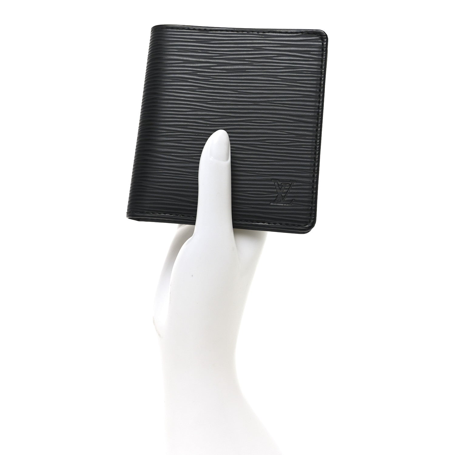 Louis Vuitton Epi 6 Card Billfold Wallet Black 5 of 12