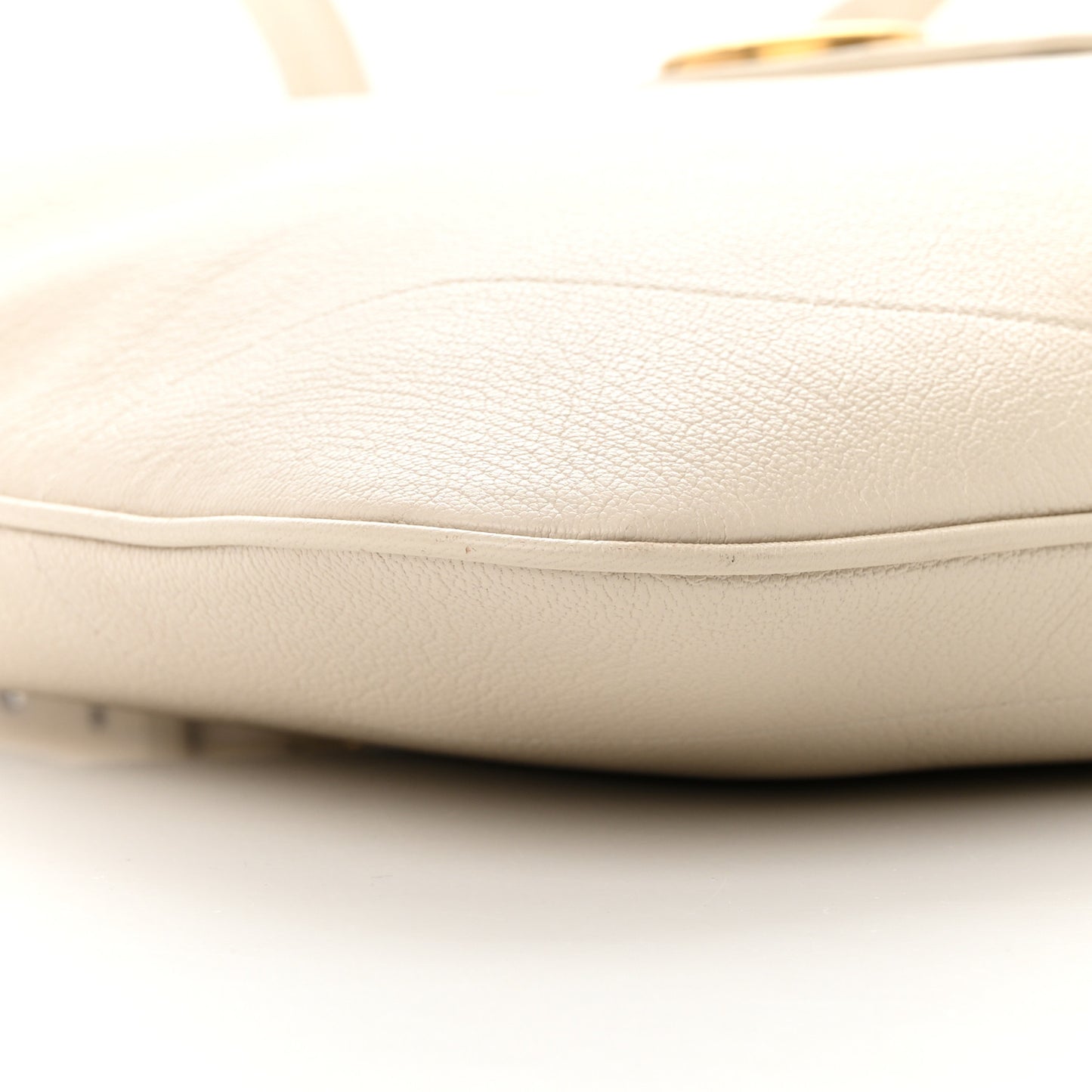 Goatskin Large Aphrodite Shoulder Bag Mystic White