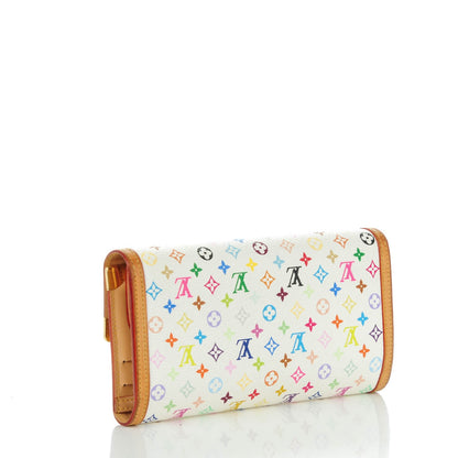 Louis Vuitton Monogram Multicolor Porte Tresor International Wallet White 3 of 7
