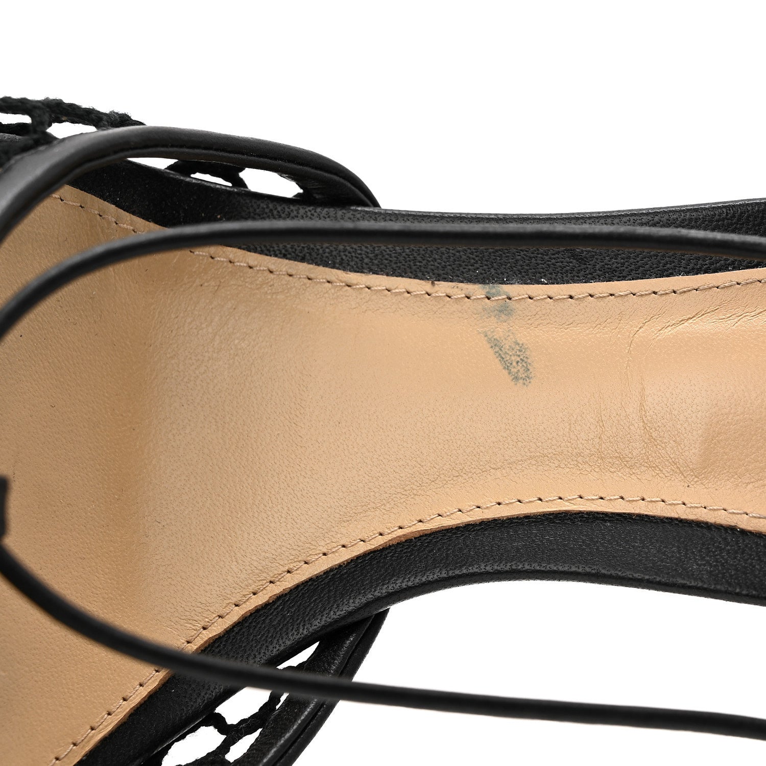 Bottega Veneta Mesh Nappa Stretch Ankle Tie 90mm Sandals 41 Black 9 of 10