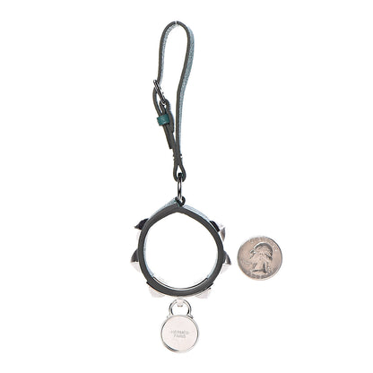 Hermes Epsom Collier de Chien Cadenas Key Holder Malachite 2 of 4