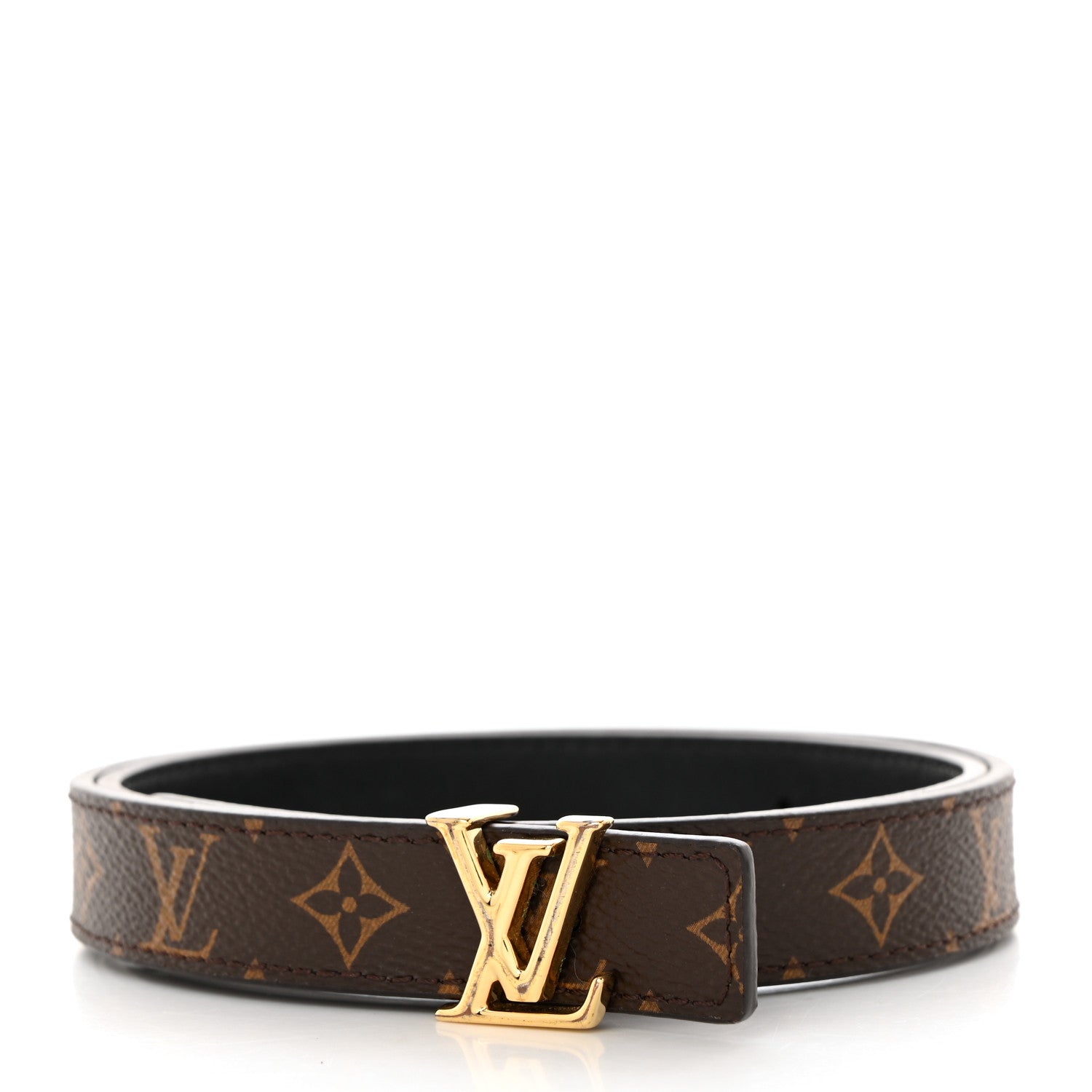 Louis Vuitton Calfskin Monogram 20mm LV Iconic Reversible Belt 65 26 Black 3 of 8