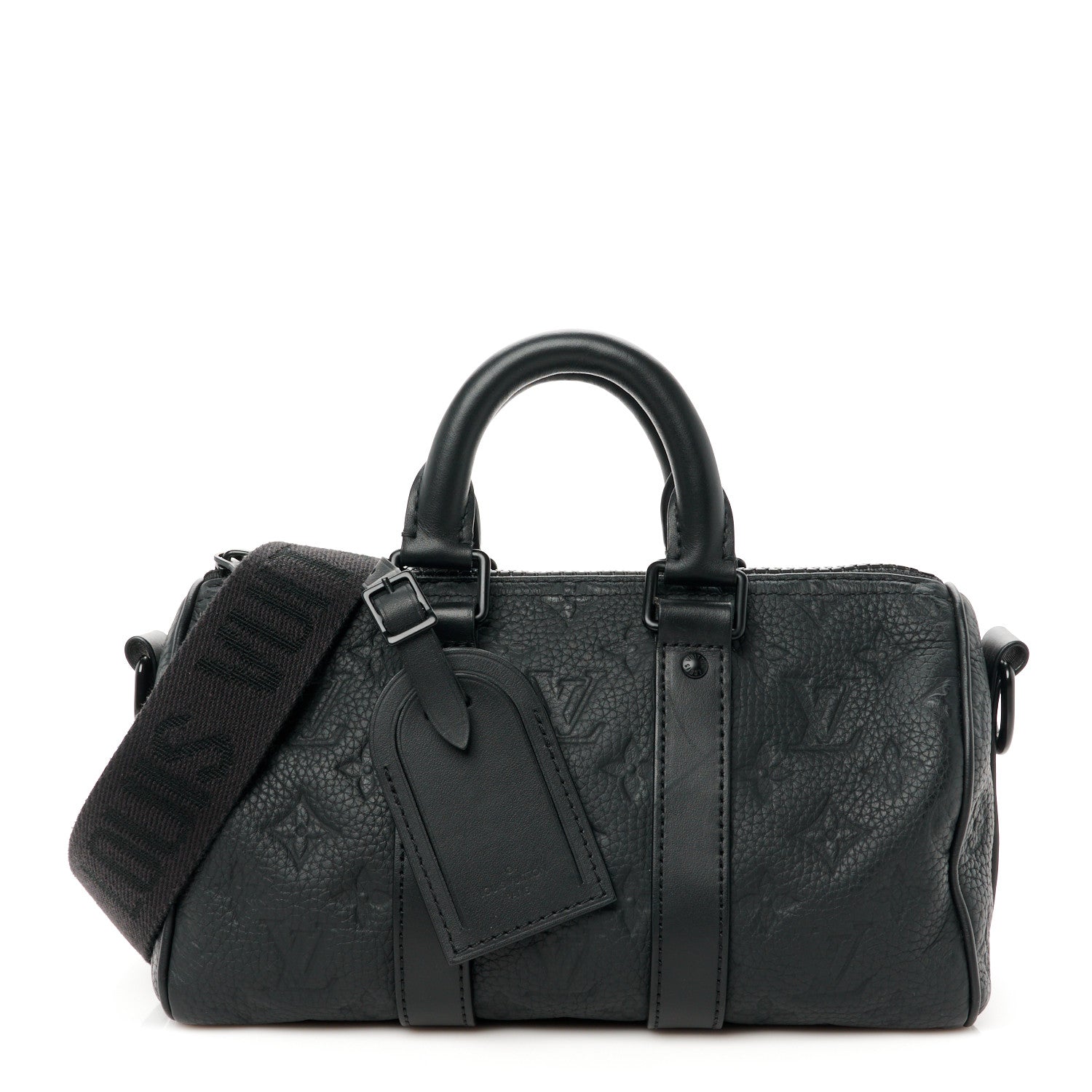 Louis Vuitton Monogram Taurillon Keepall Bandouliere 25 Black 1 of 10