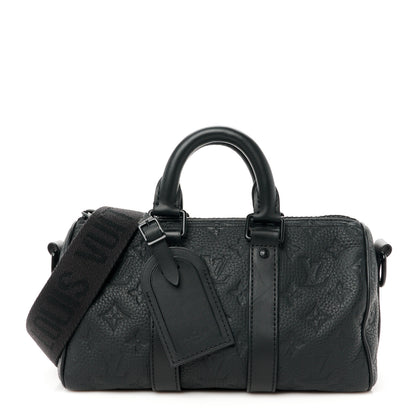 Louis Vuitton Monogram Taurillon Keepall Bandouliere 25 Black 1 of 10