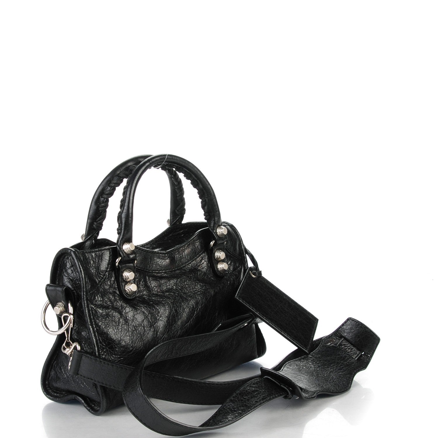 Balenciaga Agneau Giant 12 Silver Hardware Mini City Black 3 of 8