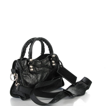 Balenciaga Agneau Giant 12 Silver Hardware Mini City Black 3 of 8