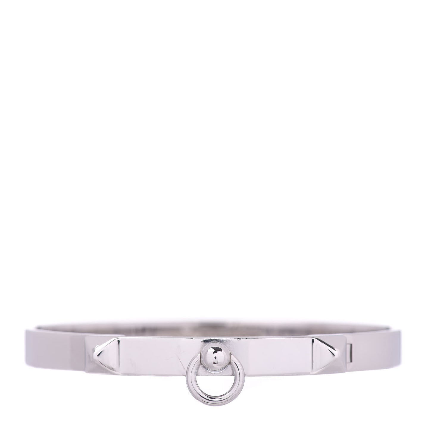 18K White Gold PM Collier De Chien Bracelet SH